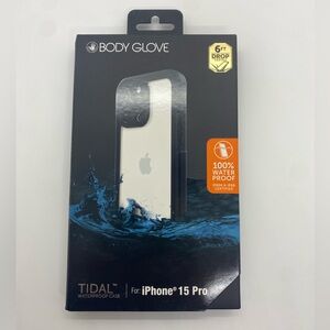 Body Glove Tidal Waterproof Case for iPhone 15 Pro - Black and White